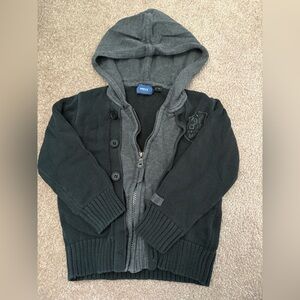 Mexx Kids Charcoal and Black Hooded Coat
